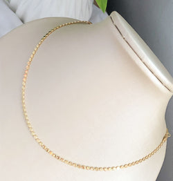 Choker Pedraria Dourado